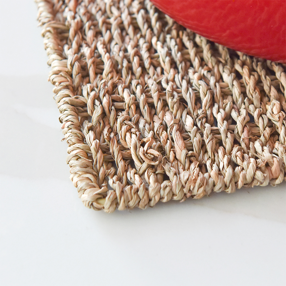 Veľkoobchodné ručne tkané prírodné podložky na stôl z morskej trávy