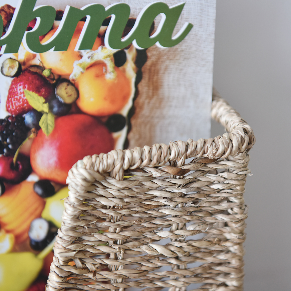 Hand-woven Sea Grass Magazine Basket 
